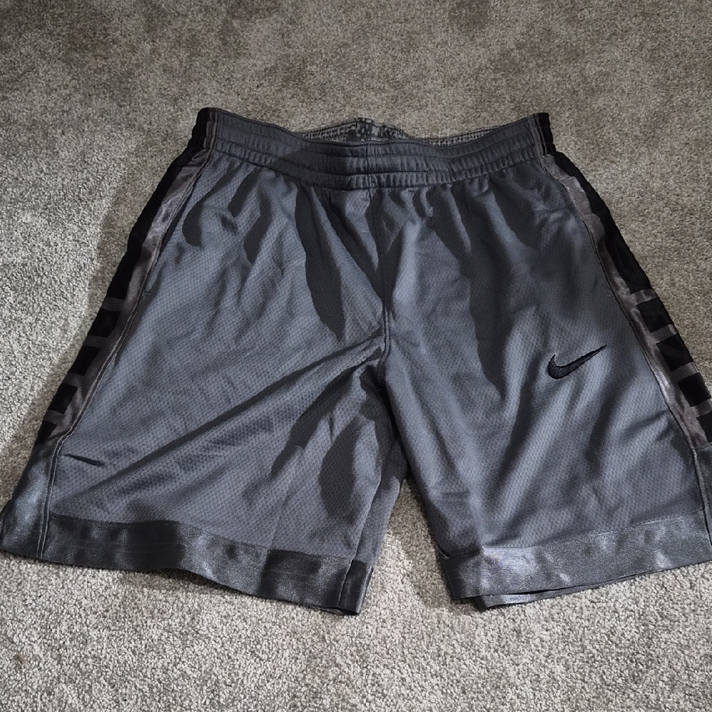 Nike Kids Gray and Black Shorts